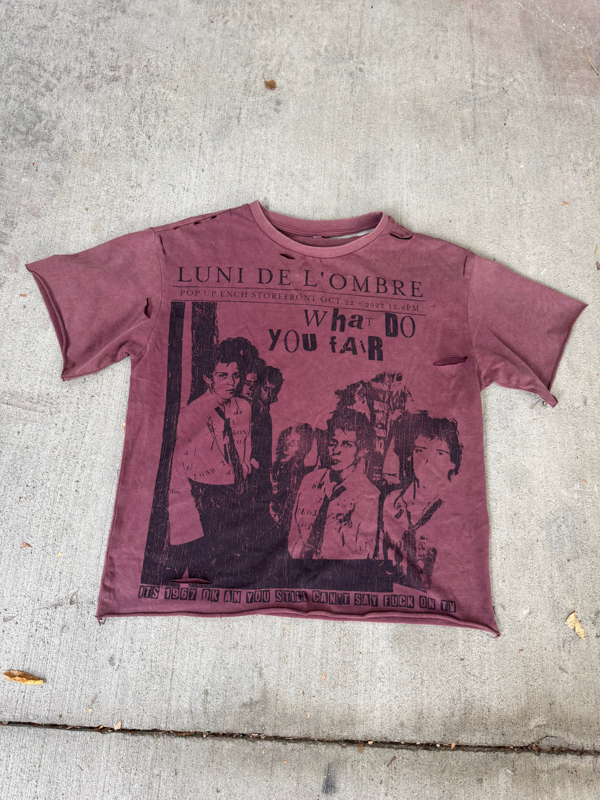 LUNI “LIAR” DISTRESSED TEE