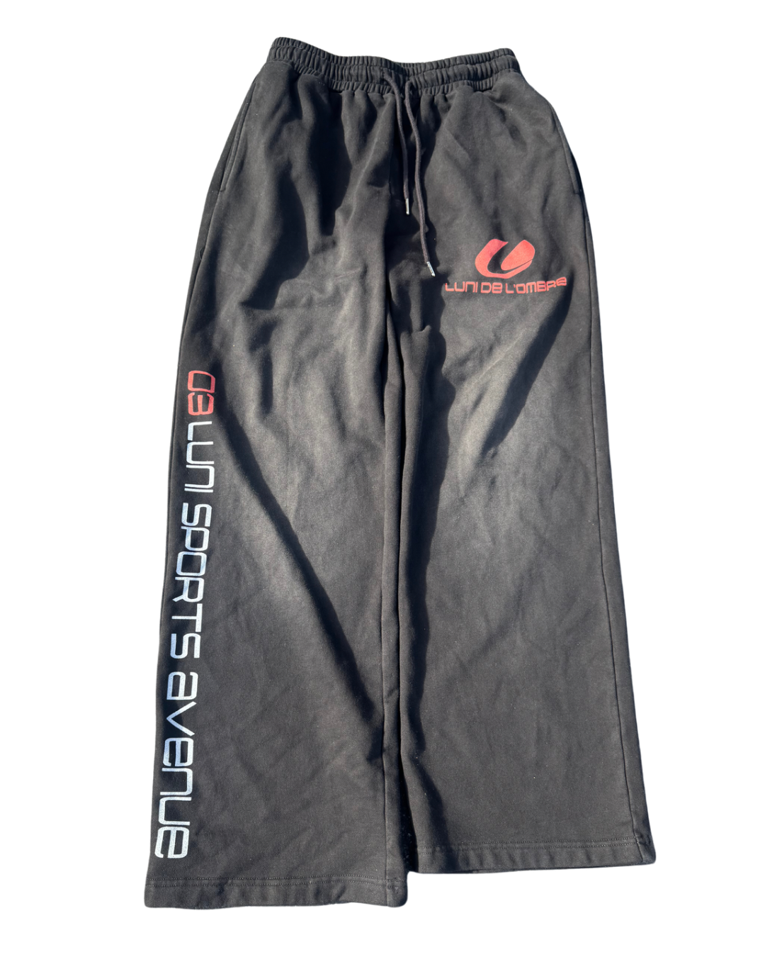 LUNI “ATH” BLACK WASHED SWEATS