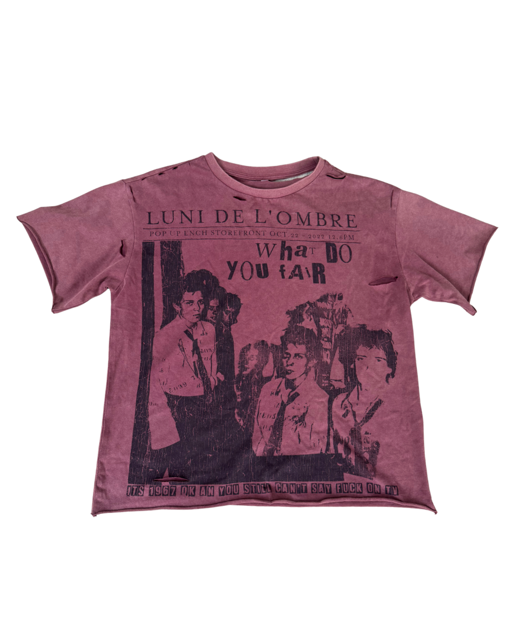 LUNI “LIAR” DISTRESSED TEE