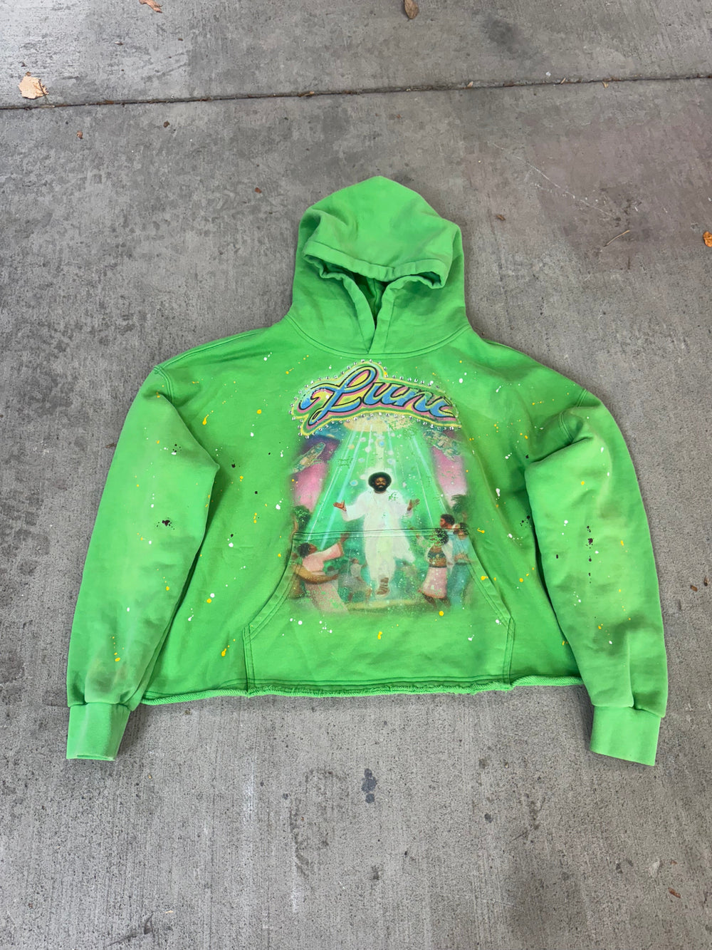 LUNI “YESHUA” GREEN HOODIE