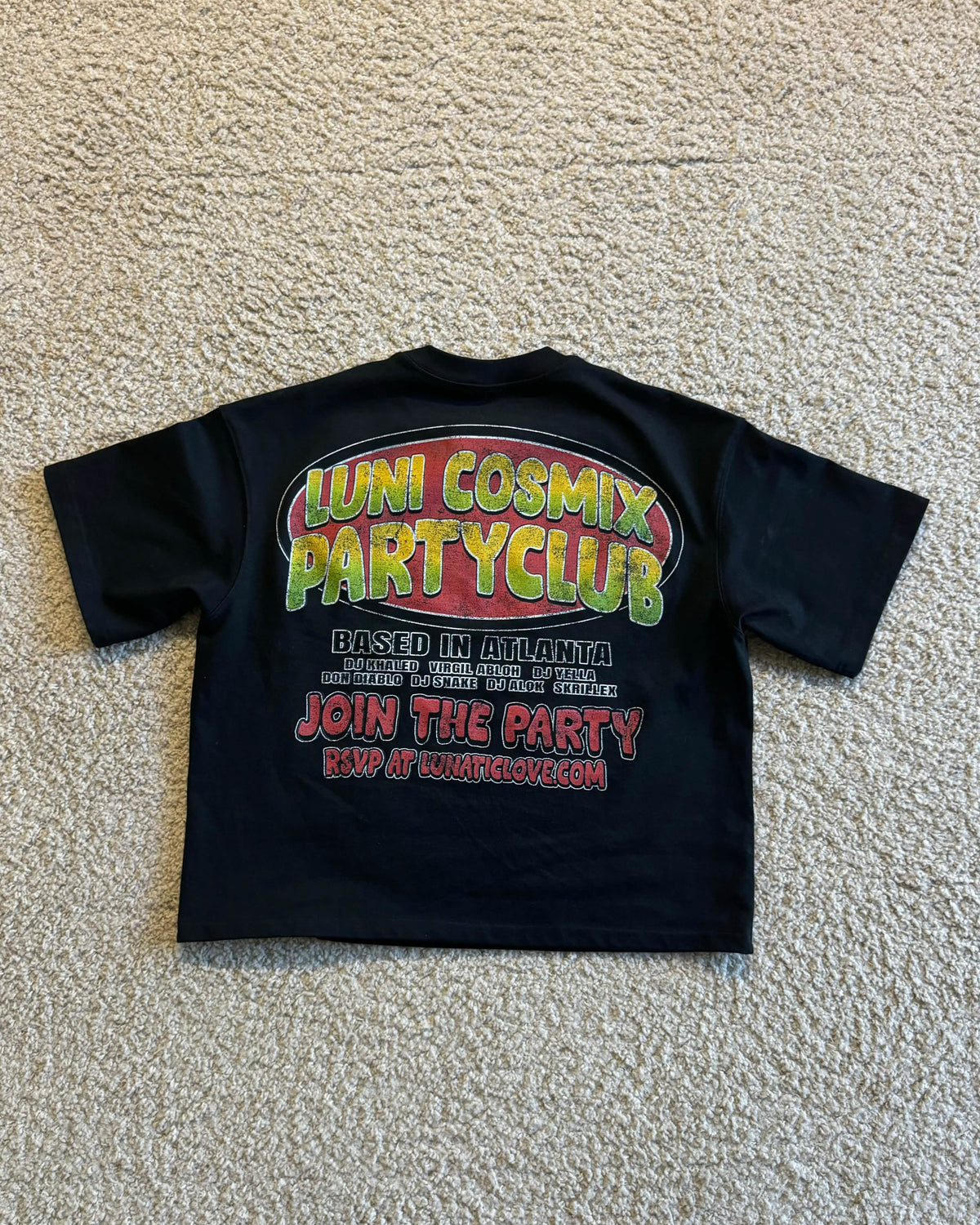 LUNI COSMIX CLUB TEES "BLACK"
