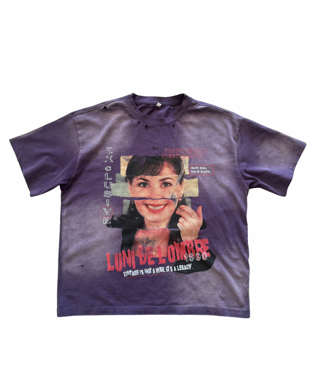 LUNI "MONROE" PURPLE WASHED TEE