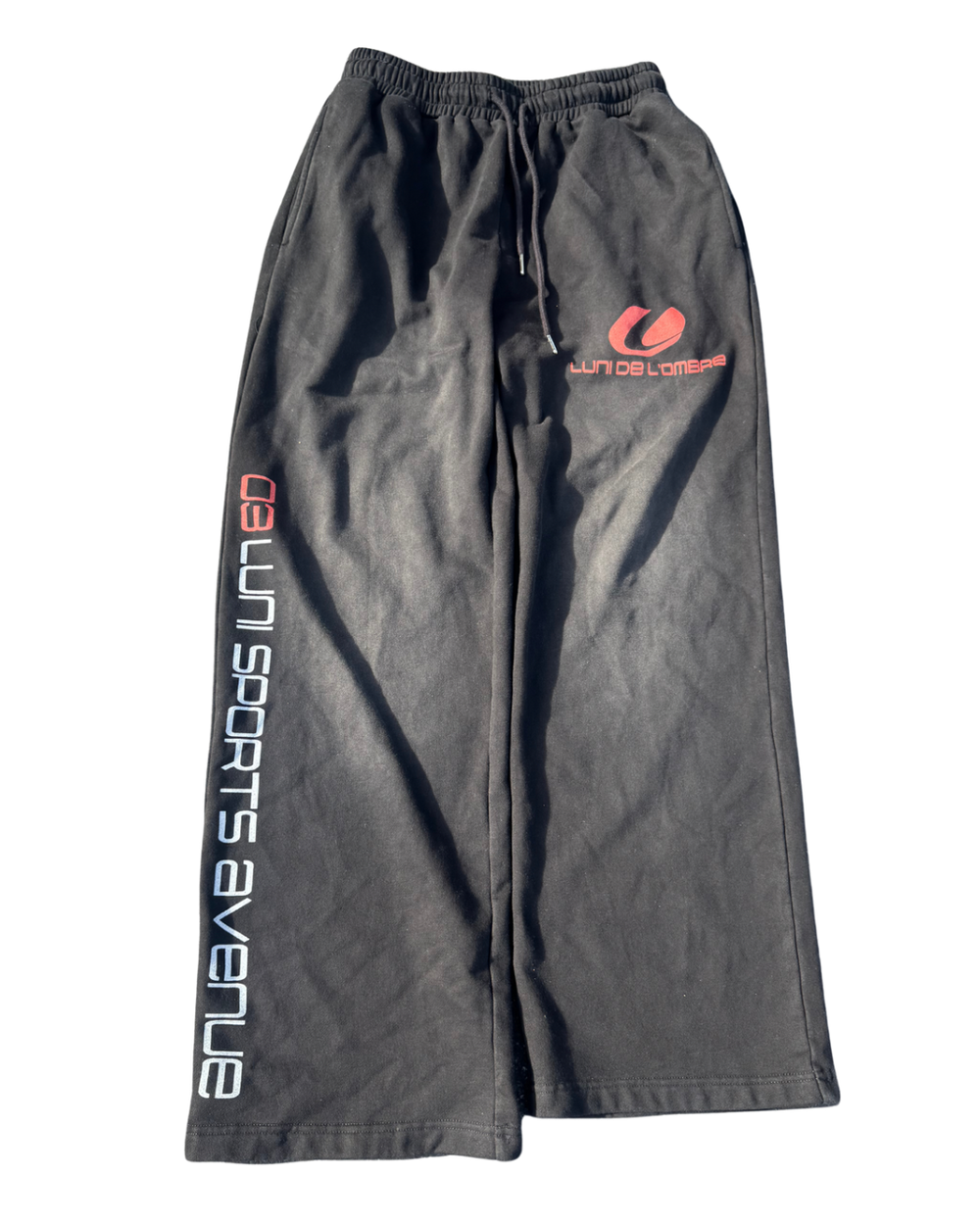 LUNI “ATH” BLACK WASHED SWEATS