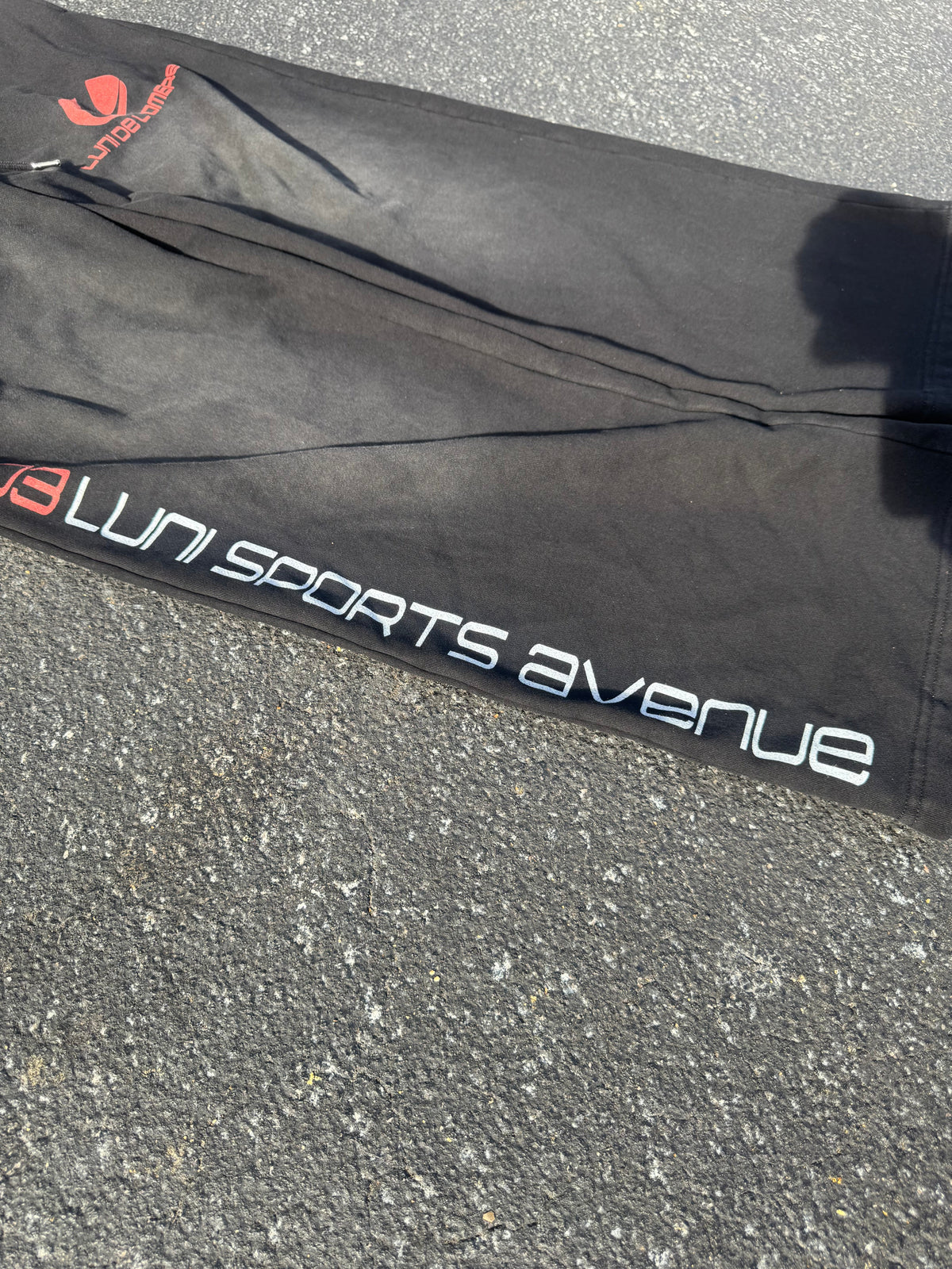 LUNI “ATH” BLACK WASHED SWEATS
